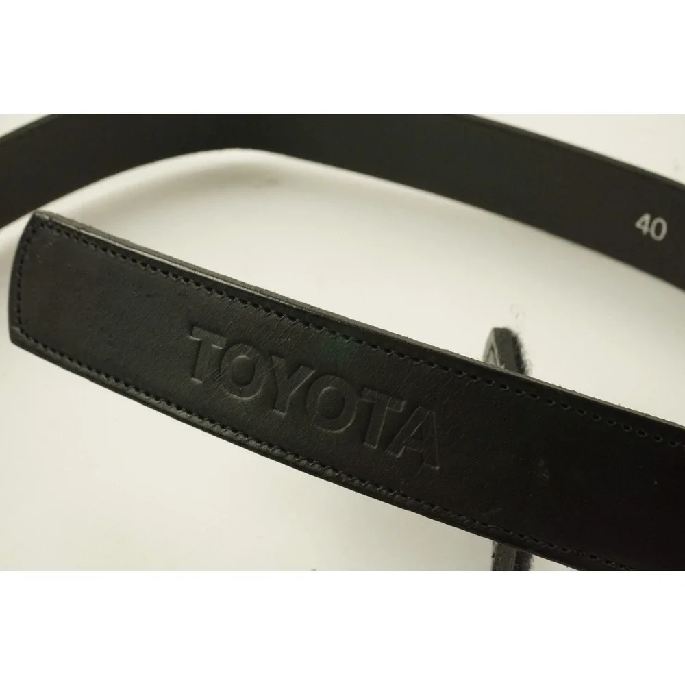 Vintage Toyota TRD Black Leather Racing‎ Belt 40 Quick Release Hook & Loop USA